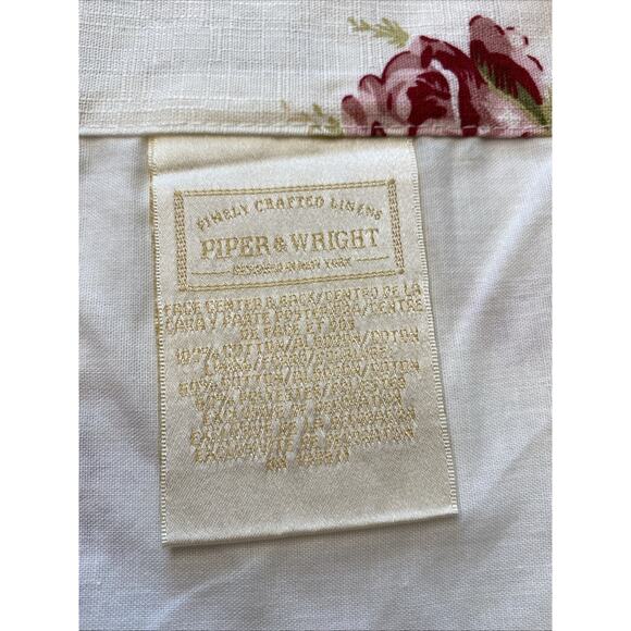 Piper & Wright Rosalie Valance Curtain Straight 86"x19 Floral Cottagecore Lace - Picture 8 of 12